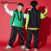 New Street Dance Suit Boy Hip Hop Loose Children Act Out Girl Jazz Dance Trend Autumn And Winter Play Out