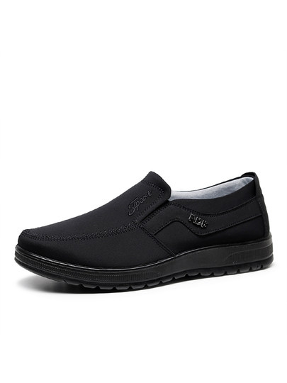 老北京布鞋男款防水透气舒适休闲老人鞋大码防滑轻便中老年爸爸鞋