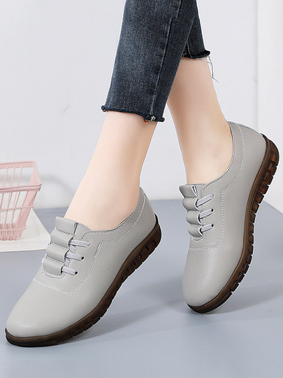 Women's Shoes with Rubber Soles, Ultra-Soft Microfiber Soles, Comfortable Mother's Shoes, Old Beijing Cloth Shoes for Women, 2024 Summer New Style Single Shoes