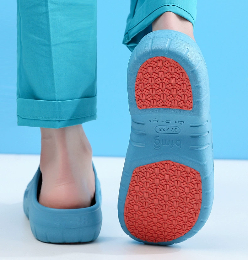 Operating room slippers for women, non-slip surgeon operating shoes, men's special medical protective thick-soled laboratory clogs