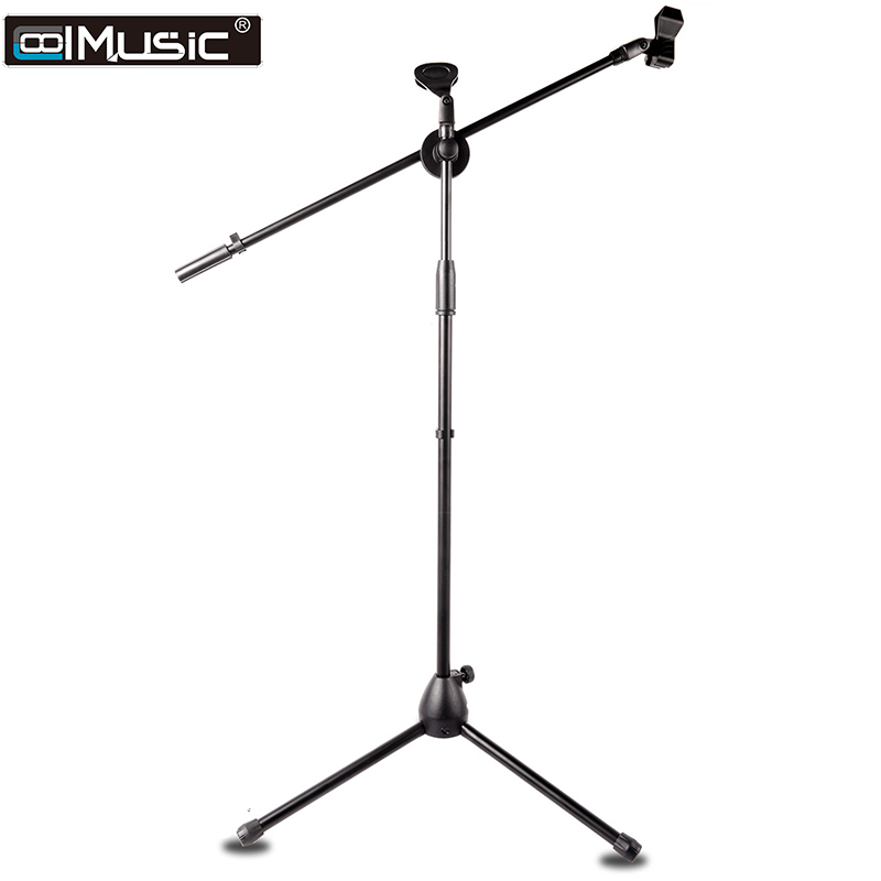 Cool Music Microphone Holder Microphone Stand Vertical Universal Metal Bracket Landing Style Lift Shockproof Stage Professional