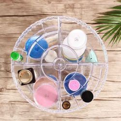 Transparent Rotation Cosmetic Storage Box Makeup Organizer A