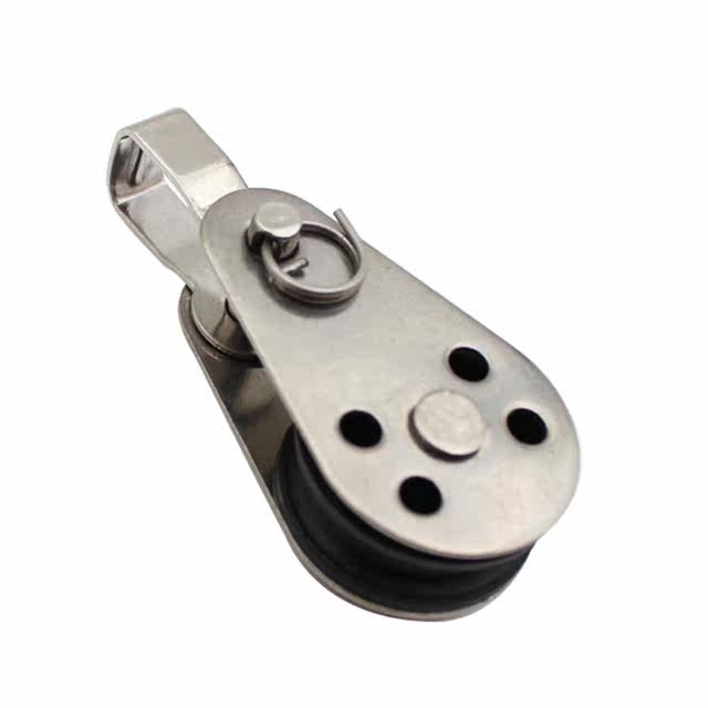 5pcsStainlessSteelPulleyBlockHangingWireTowingWheel