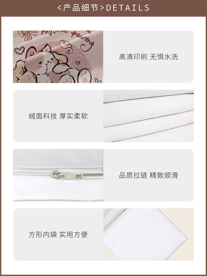 奥松联名WM帆布饭盒袋可爱粉色学生带饭保温上班族日系手提便当包