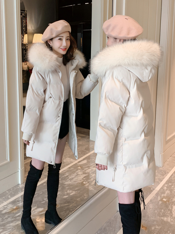 Women's Mid-Length down Cotton Jacket 2026 New Winter Popular Slim Fit Petite Thickened Lightweight Coat Women's Mid-Length down Cotton Jacket 2026 New Winter Popular Slim Fit Petite Thickened Lightweight Coat