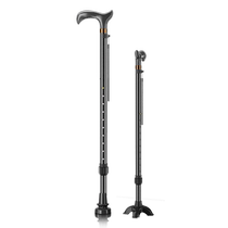 German European Airlines crutch gift box for the elderly to assist medical non-slip four-corner stable crutches carbon fiber light walking aid