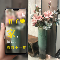 European modern floor vase living room large ceramic porch new Chinese dried flower decoration flower arrangement