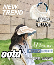 Can check anti - counterfeiting banana sun - shade cap empty shell folds lady anti - UV summer black sun cap