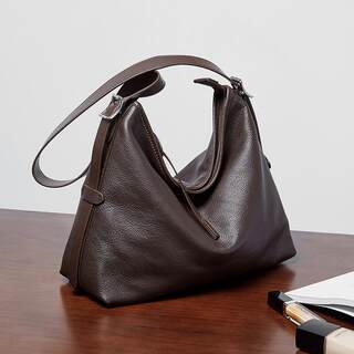 Soft Leather Genuine Leather Large Tote Bag First Layer Cowhide Women's Shoulder Bag Casual Retro Soft Leather Crossbody Underarm Bag