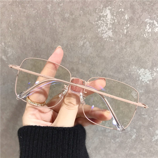 ins大框文艺近视眼镜女可配有度数韩版潮圆脸显瘦素颜网红款男架