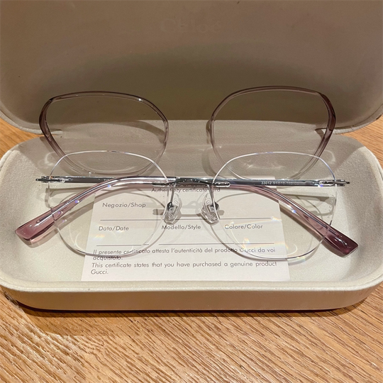 ретро-очки без оправы из титана для женщин, могут быть оснащены линзами, сверхлегкий металл, съемная оправа, художественные, модные и высококачественные