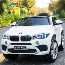 FLEERPU BMW X6 Series children electric car kids remote control big toy car can take a self-driving swing