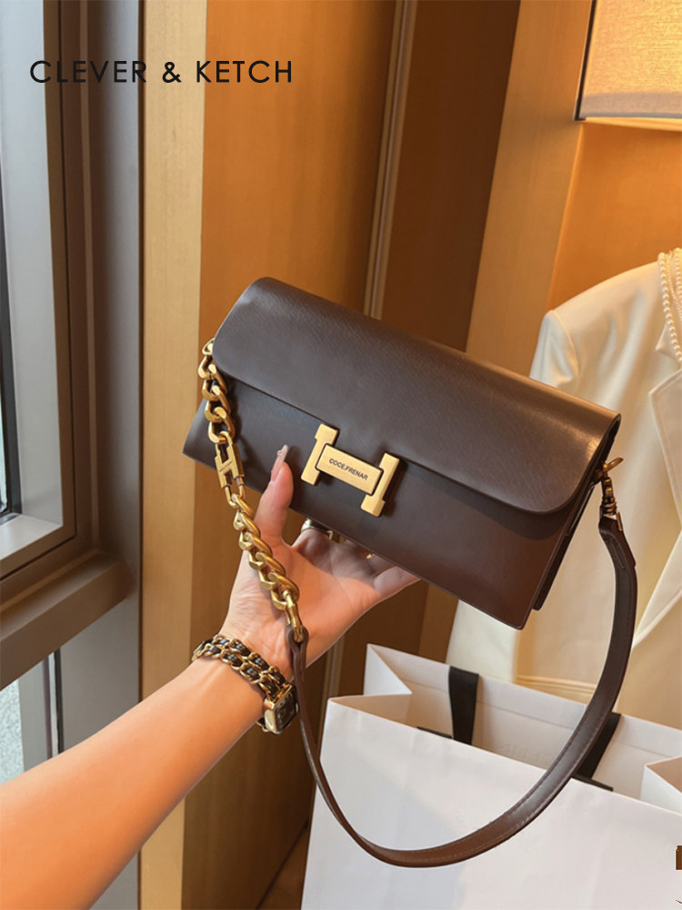 Chasel&Karin High-End Chain Underarm Bag for Women 2026 New Fashion Versatile Small Square Bag Shoulder Bag
