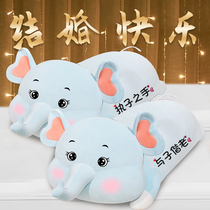 Wedding doll pair of bed doll wedding gift to send new bride bride groom wedding car decoration pillow decoration