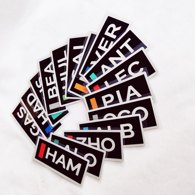 [Reflective Car Stickers] F1 Driver Name Tags Pan Panlando, Lock, Old Han, Russell, Kimi, 25/26 Season