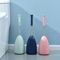 Fan plastic automatic opening and closing toilet brush Stainless steel long handle brush No dead angle petal base cleaning brush