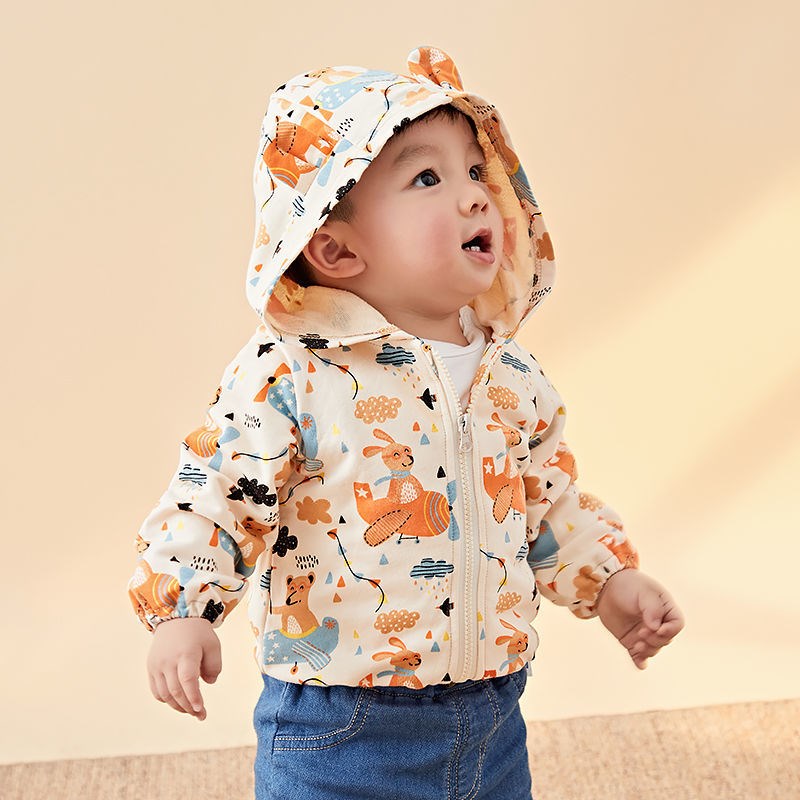 Cotton Quality Baby Spring Clothing Girl Clothes Tide Children Blouses Spring A Year Old Boy Children Clothes Small Baby Coat Spring Autumn