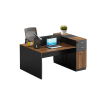High cabinet staff desk simple modern 4 6 double staff desk and chair combination financial room furniture work station