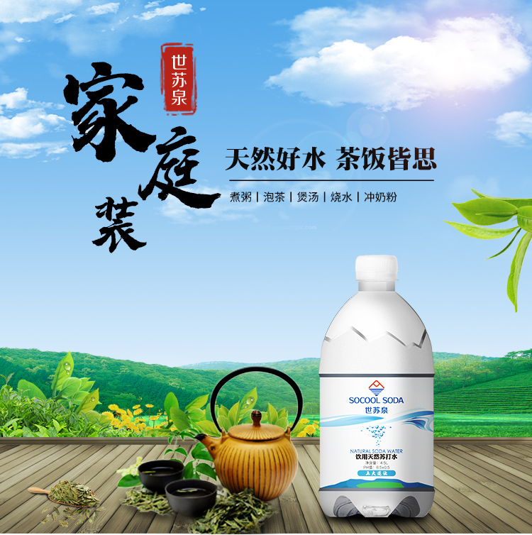 世苏泉天然苏打水桶装4.5L*2