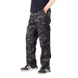 Камуфляжные износостойкие мужские рабочие летние штаны для работы для отдыха, свободный прямой крой