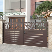 Villa Gate Double Open Door Home Countryside Outdoor Patio Door Stainless Steel Folio Electric Gate Countryside Yard Gate