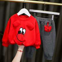 Baby clothes split suit Childrens spring casual sweater spring and autumn jacket Men and women baby spring children 1 year old 2