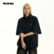 TGNS trendy brand fake two-piece two-wear shirt spring black retro American loose casual versatile couple jacket