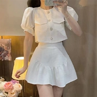 Белый комплект, юбка