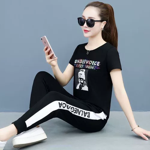 Летний спортивный костюм, комплект для отдыха для школьников, в корейском стиле, свободный крой, оверсайз