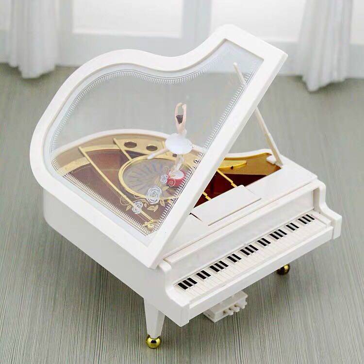 Piano Music Box Music Box Clockwork Ballet Girl Children's Gift Sky Castle Lover's Birthday Gift