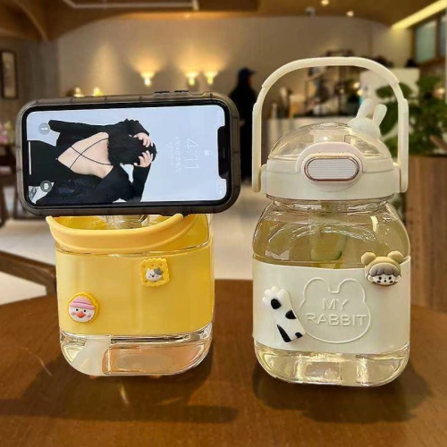 Вместительный и большой портативный летний милый термос, ведро, 2000 мл