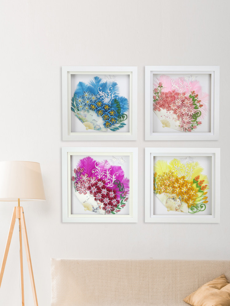 Reference to the art era boutique derivatives feather series derivative paper feather tool students art DIY hand-made paper painting