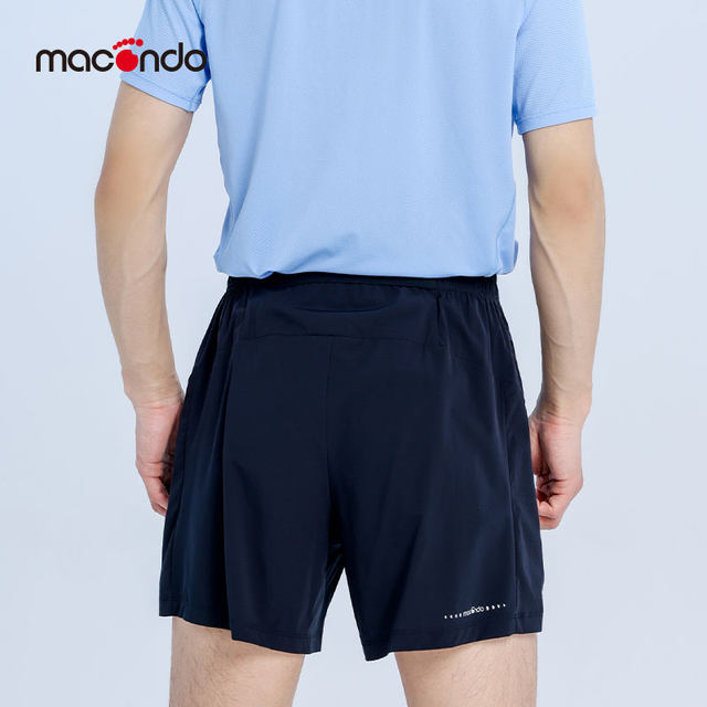 Macondo ຜ້າໄຫມຜູ້ຊາຍ ice silk woven shorts quick-drying casual outdoor fitness sports running ice-feel 5-inch shorts