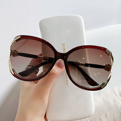 Модные летние солнцезащитные очки на солнечной энергии, 2024 года, по фигуре, защита от ультрафиолета