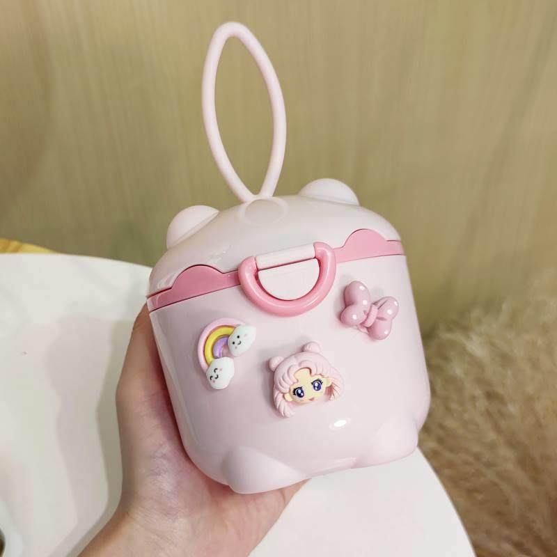 Cute Baby Milk Powder Box Portable Out Hand Seals Baby Rice Flour Packing Box Storage Irrigation Dammed big