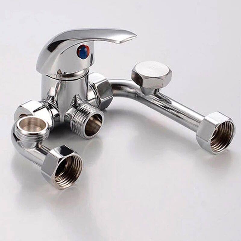 All copper electric water heater mixing valve assembly switch cooling and heating U faucet Haier shower common accessories