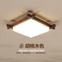 Chinese lamps New Chinese suction top light bedroom lamp minimalist modern home atmosphere solid wood Japanese style tatami lamps