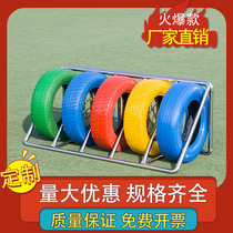 Kindergarten tire rack stainless steel tire storage rack 5 grid 8 grid 10 grid tire rack factory direct sales