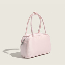 224 Pink Boston Bags New Silk Satin Bag Summer Date Bag Commuting Portable Bowling Bag