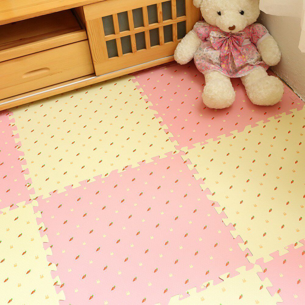 Pink Full Laid Waterproof Girls Foam Ground Floor Mat portable splicing dorm room Dormitory Carpet Large Cushion Girl Bedroom