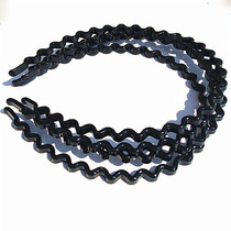 New Men And Women Universal Wavy Hair Stirrup Black Wash Face Caves Iron Metal Plastic Brief Strong Elastic Anti Slip Head