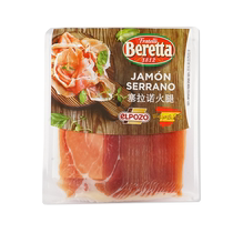 Spanish Serrano ham slices 250g ready-to-eat raw Iberian sandwich ham slices individually packaged