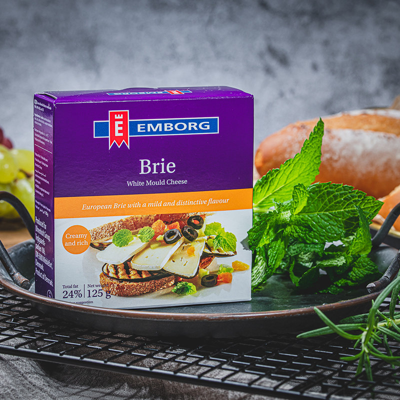 Cinnicki bri cheese 125g Danish imported cheese High Calcium ready-to-use cheese Cheese Western Meal