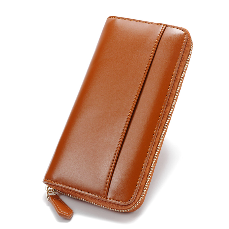 Original Export Model, New Genuine Leather Men's Wallet, Long Cowhide Wallet with Multiple Card Slots, Anti-Magnetic Zipper, Women's Clutch Bag Original Export Model, New Genuine Leather Men's Wallet, Long Cowhide Wallet with Multiple Card Slots, Anti-Magnetic Zipper, Women's Clutch Bag
