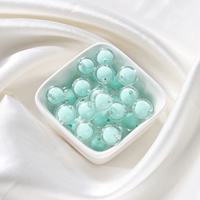 Зеленая прозрачная бусинка