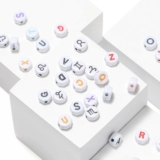 Акриловый браслет с буквами, ожерелье, бусины, аксессуар, аксессуары