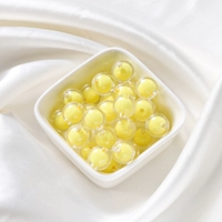Желтая прозрачная бусинка