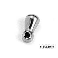 Пряжка-капля стального цвета (20 шт.)