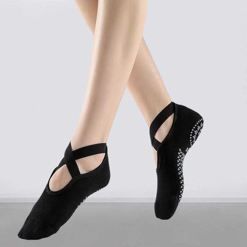 Pure Cotton Yoga Socks Non-slip Women Summer Professional Cross Five Finger Socks Dance Ballet Prati Socks Trampoline Socks