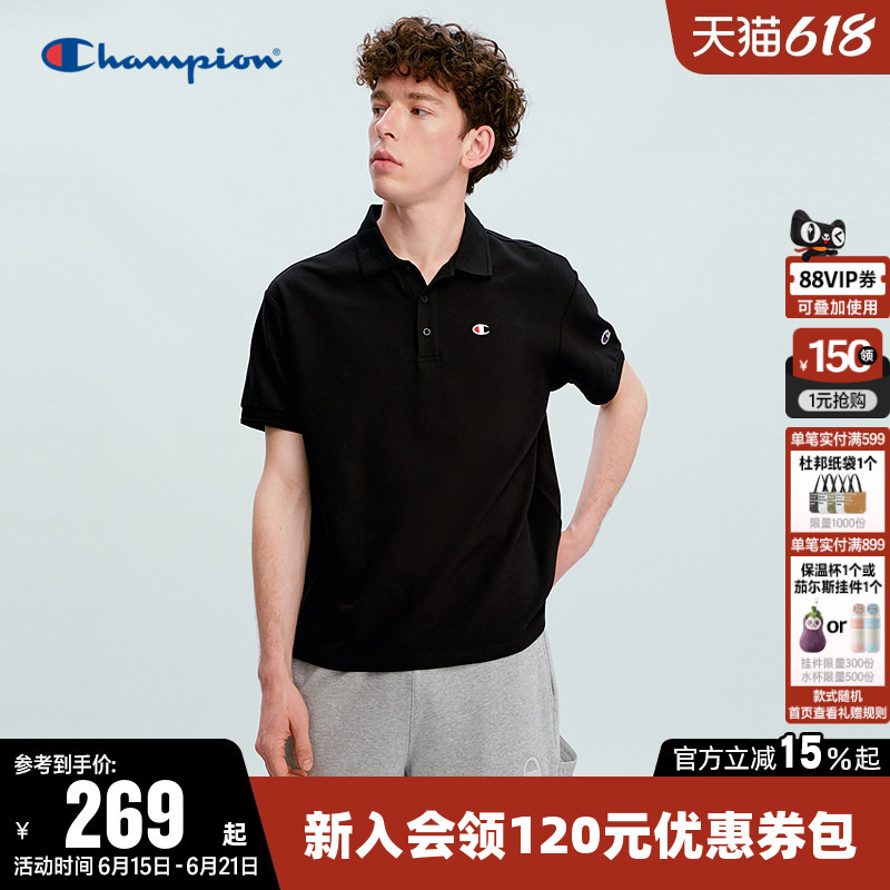 Champion T-Shirt for Women 2026 Summer New Style Couple Casual Loose Polo Shirt Short-Sleeved Top for Men Trendy